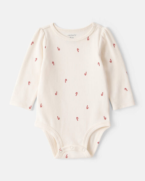 Conjunto De 2 Piezas Con Vestido De Bastoncitos Navideño Carter's