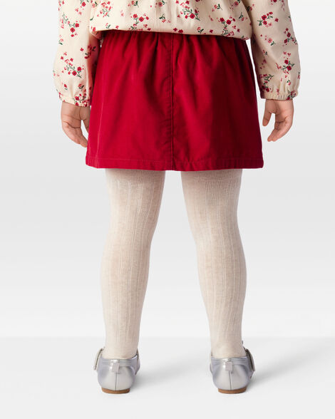 Falda De Pana Navideña En Rojo Carter's