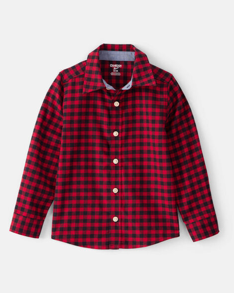 Camisa Con Botones A Cuadros Oshkosh B'Gosh