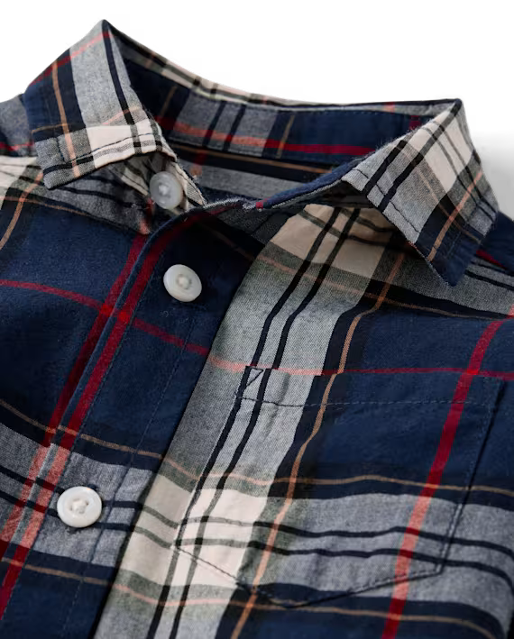 Camisa a cuadros azul - The Children’s Place