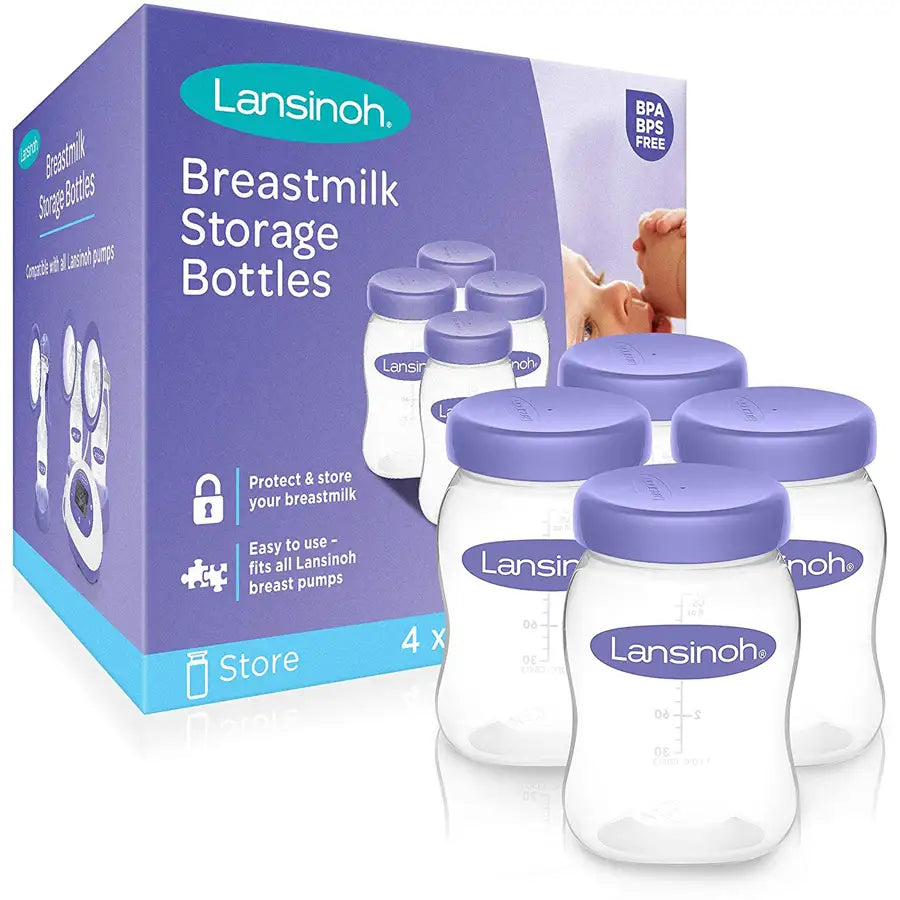 Botes recolectores de leche materna Lansinoh (4 unidades)