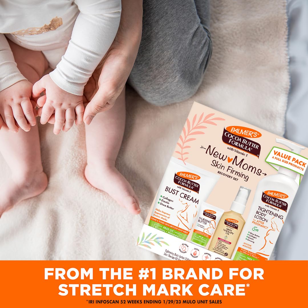 Kit de cuidado de la piel con manteca de cacao de Palmer's Postpartum Essentials
