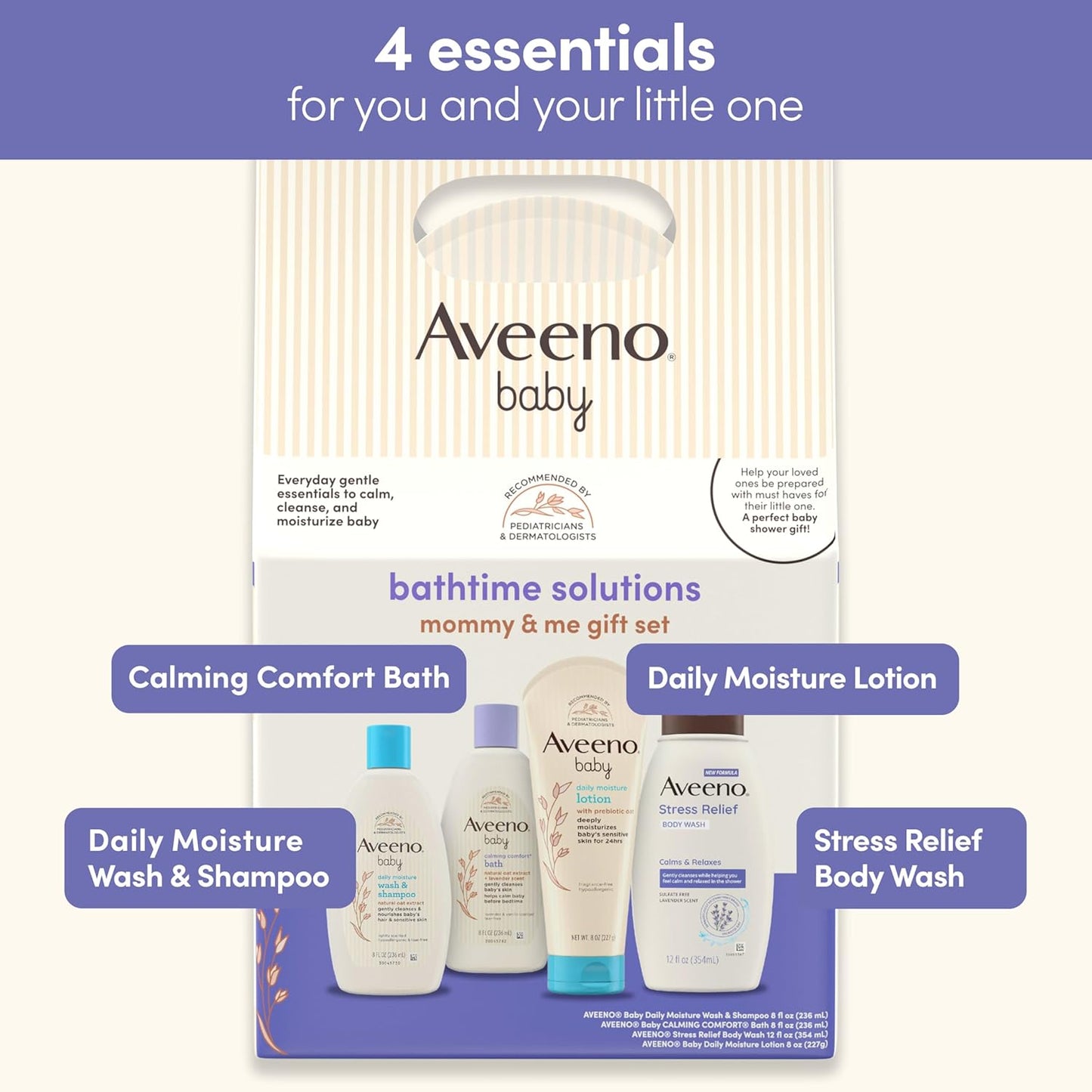 Set de regalo Aveeno Baby Bathtime Solutions Mamá y Bebé