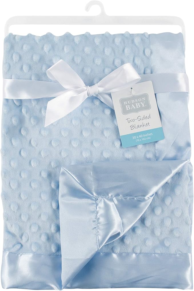 Colcha de felpa Hudson Baby, azul