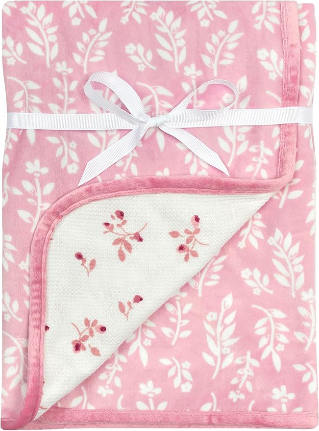 Manta reversible de felpa Modern Moments, Floral