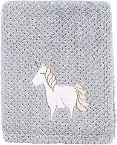 Colcha de felpa Hudson Baby para bebé, diseño de Unicornio