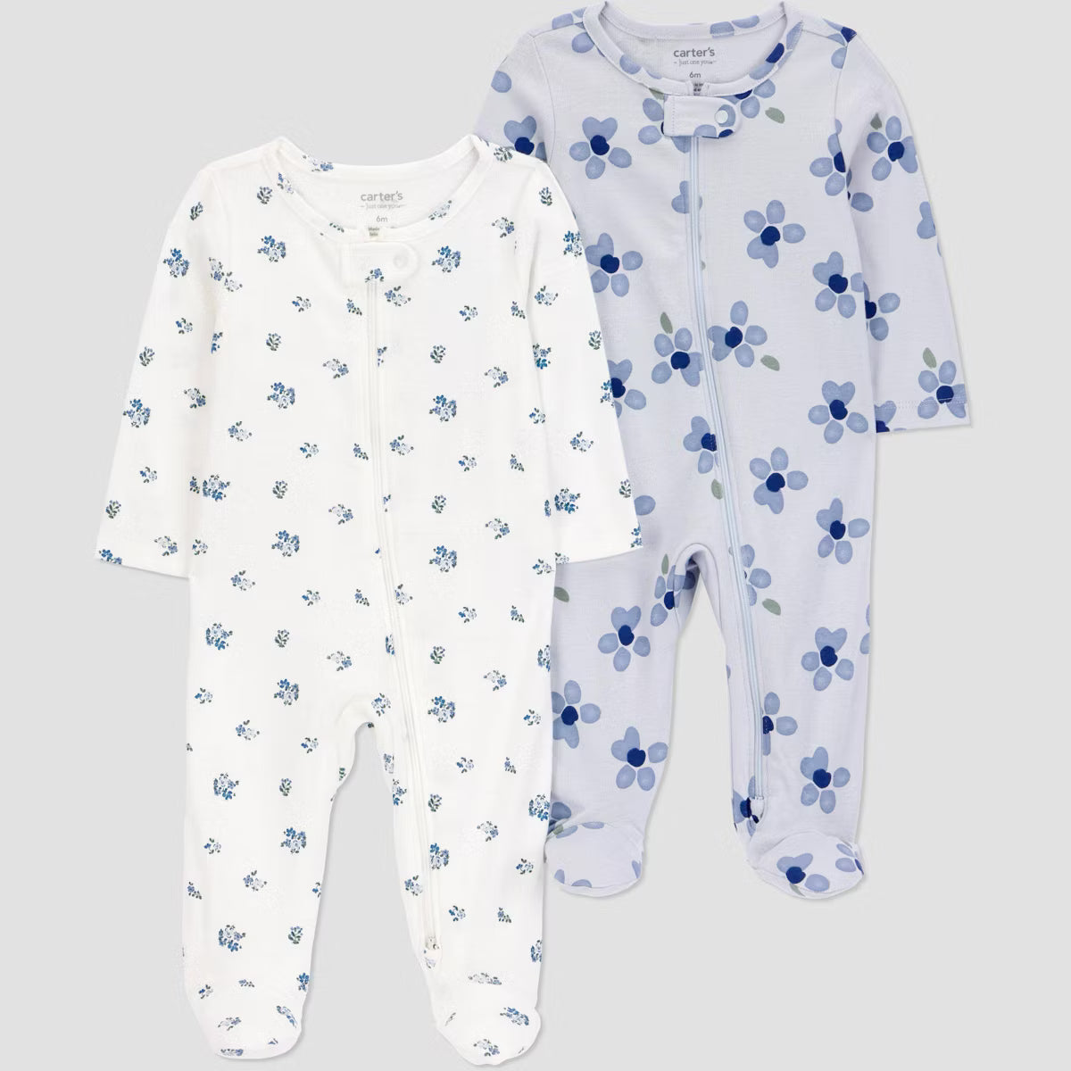 Conjunto de 2 Pijamas Carter's - Azul Floral