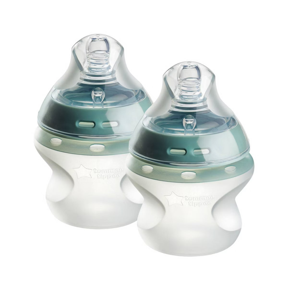 Tommee Tippee Natural Start - Biberones de silicona anticólicos de 5 onzas