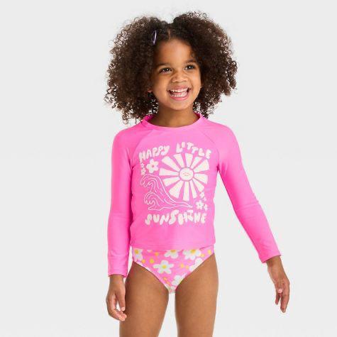 Traje de baño niña 2 piezas floral