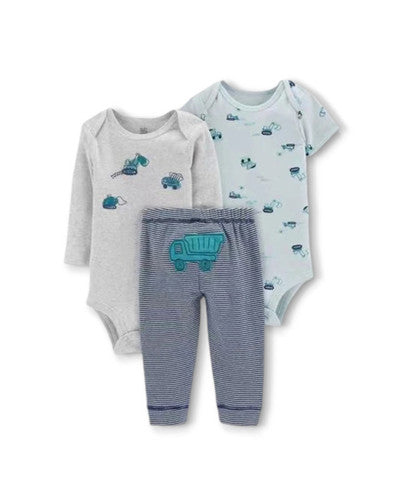 Conjunto tres piezas Carter's - azul