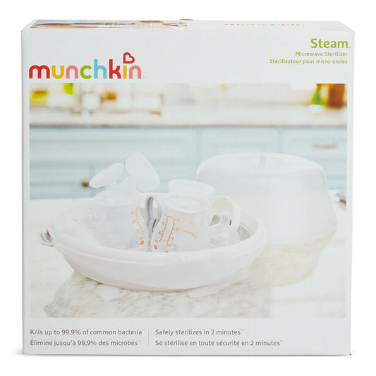 Esterilizador de biberones para microondas Munchkin  Steam, blanco