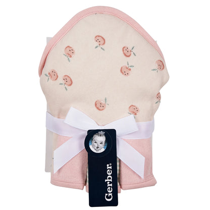 Juego de toallas para bebé niña Gerber, 4 piezas