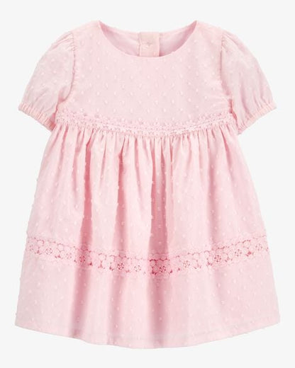 OshKosh B'gosh Vestido Babydoll con Textura - Rosa