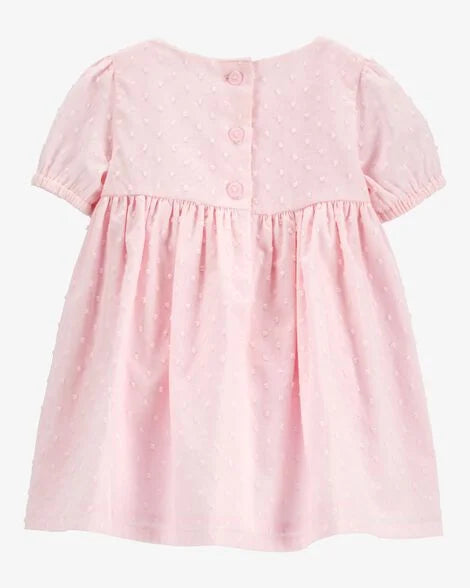 OshKosh B'gosh Vestido Babydoll con Textura - Rosa