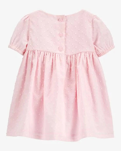 OshKosh B'gosh Vestido Babydoll con Textura - Rosa