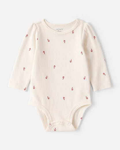 Conjunto De 2 Piezas Con Vestido De Bastoncitos Navideño Carter's