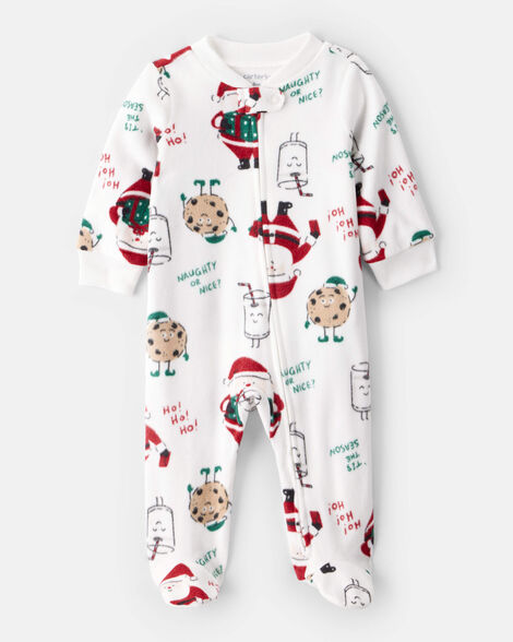 Pijama Navideña De Santa Milk & Cookies Carter's