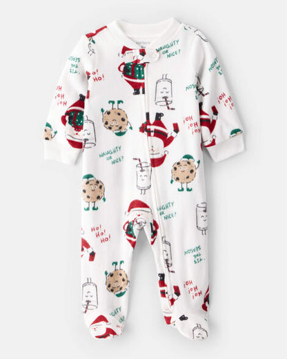 Pijama Navideña De Santa Milk & Cookies Carter's