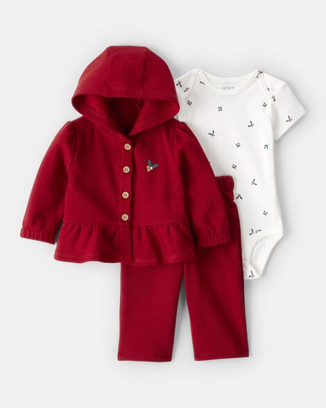 Conjunto De 3 Piezas Navideño Carter's