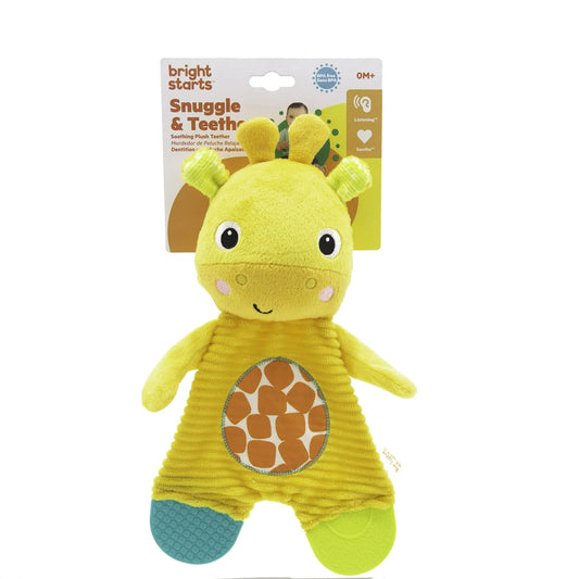 Juguete mordedor de peluche Bright Starts Snuggle & Teethe - Jirafa
