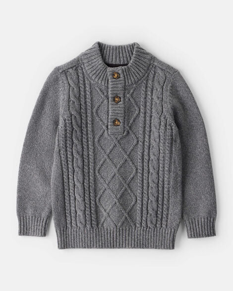 Suéter De Manga Larga De Tejido Trenzado Oshkosh B'Gosh