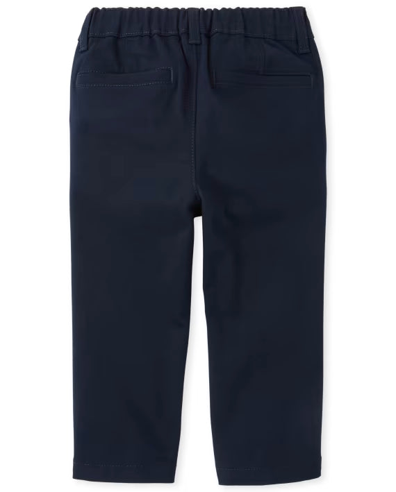 Pantalones chinos rectos elásticos azul - The Children’s Place