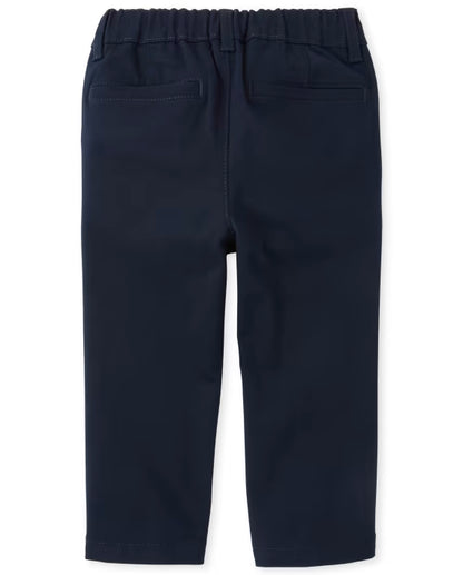 Pantalones chinos rectos elásticos azul - The Children’s Place