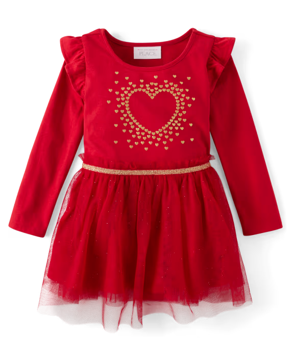 Vestido rojo Tull The Children’s Place