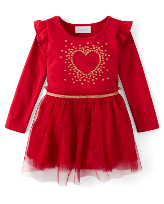 Vestido rojo Tull The Children’s Place