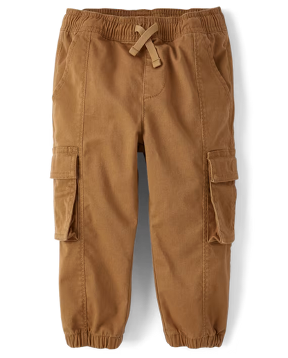 Pantalones jogger cargo elásticos marrón - The Children’s Place