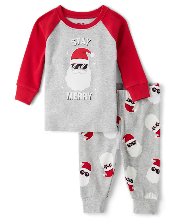 Pijama de algodón Glow Stay gris - The Children’s Place