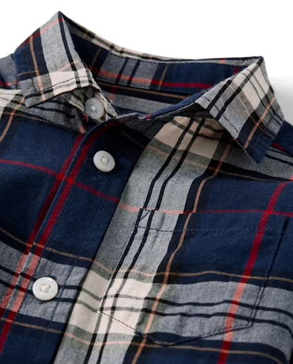 Camisa a cuadros azul - The Children’s Place