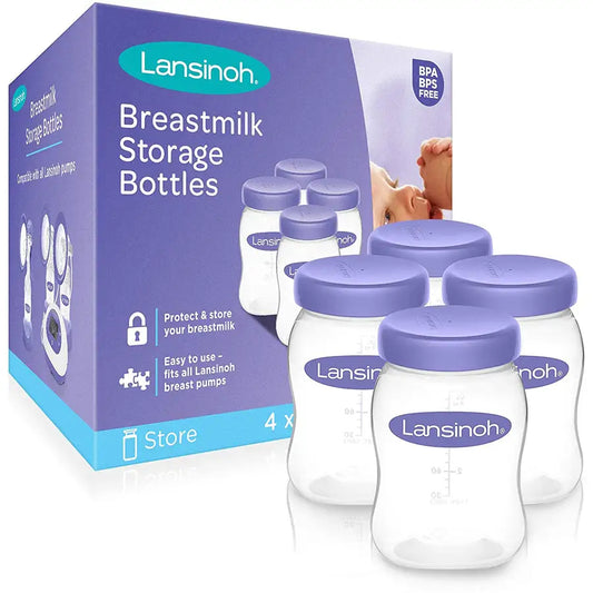 Botes recolectores de leche materna Lansinoh (4 unidades)