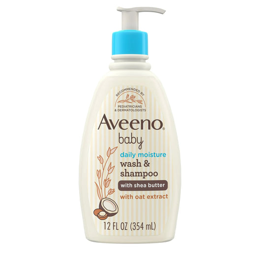 Aveeno Baby - Gel de baño y champú hidratante diario 2 en 1