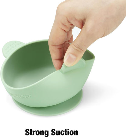 Paquete de 3 tazones con ventosa para bebé sin BPA (multicolor)