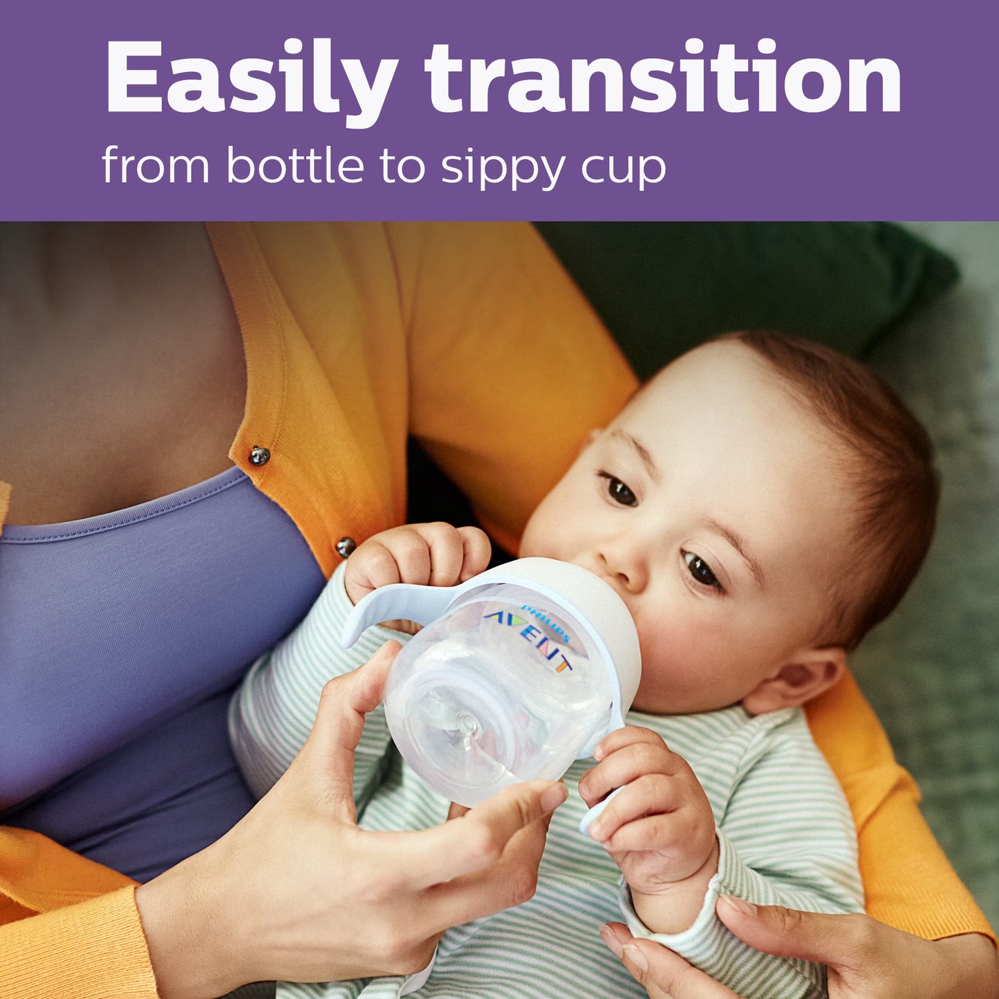 Vaso de aprendizaje Philips Avent Natural Trainer con tetina Natural Response, 5 oz
