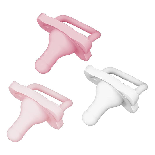Dr. Brown's HappyPaci - Chupete de silicona 100%, sin BPA, paquete de 3 unidades