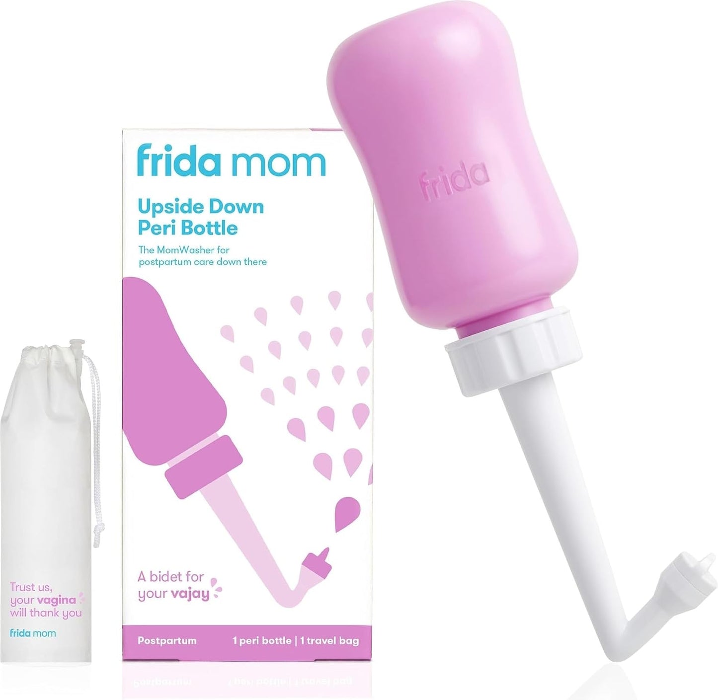 Botella perineal invertida Frida Mom para el cuidado posparto