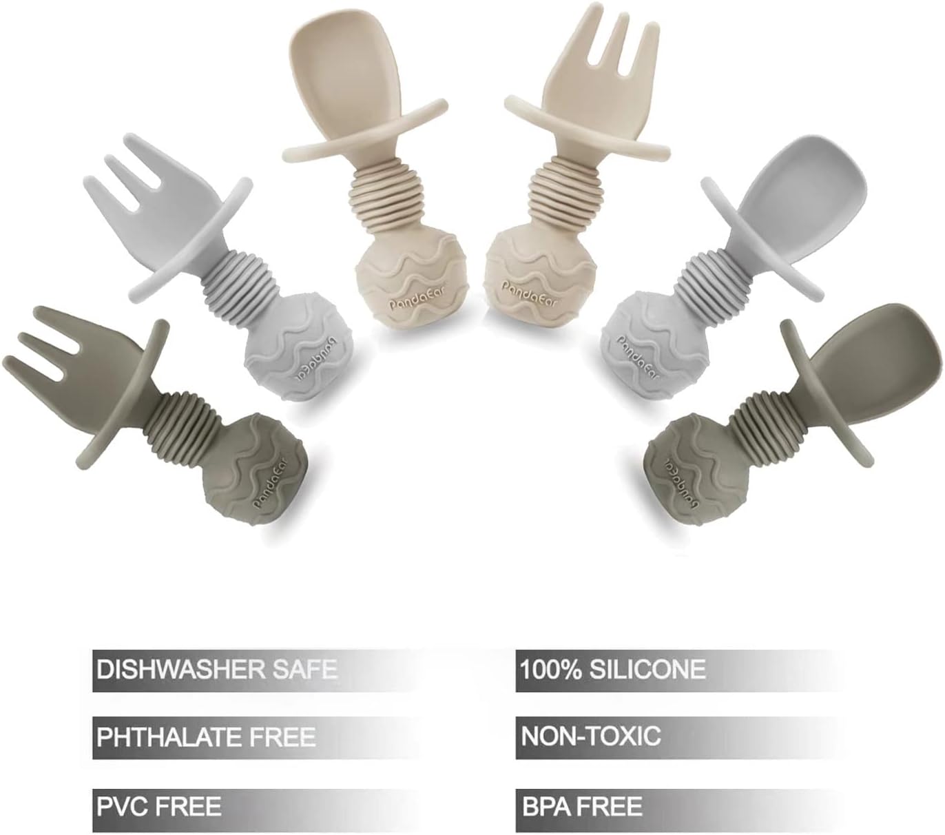 Set Cuchara y Tenedor de silicona