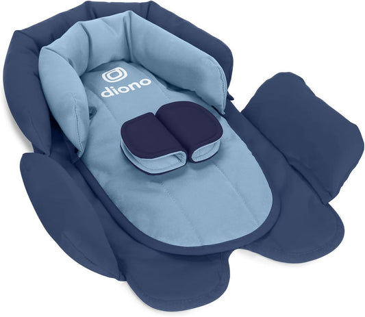 Almohada Diono Cuddle Soft 2 en 1 para cabeza, cuello y cuerpo de bebé recién nacido-Azul