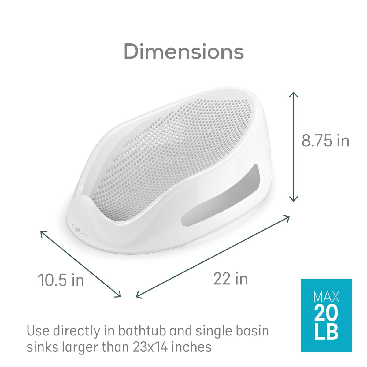 Soporte de Baño para Bebé Angelcare (Gris)
