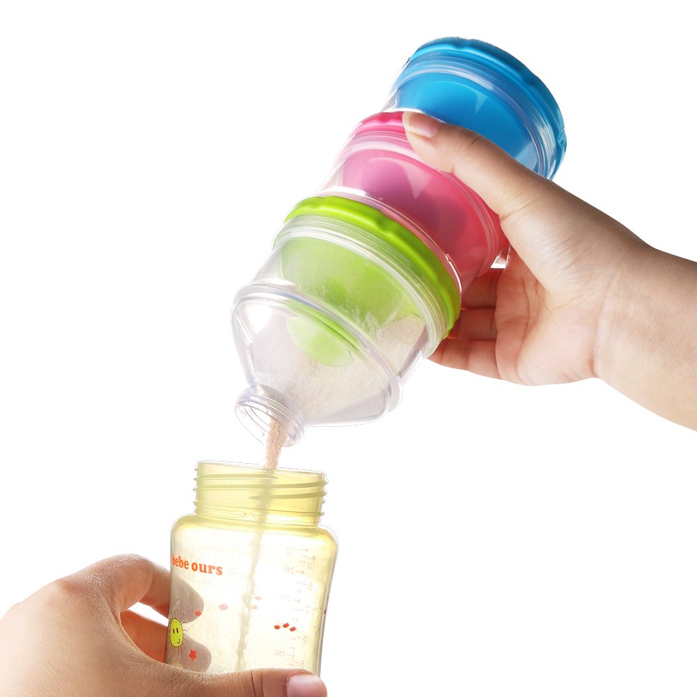 Dispensador de fórmula infantil,  libre de BPA.