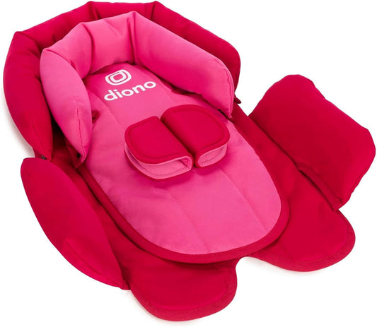Almohada Diono Cuddle Soft 2 en 1 para cabeza, cuello y cuerpo de bebé recién nacido-rosado