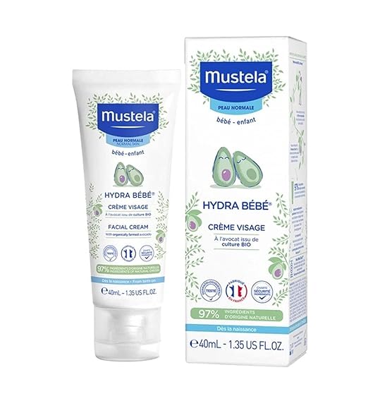 MUSTELA Crema Facial Hydra Bébé con Aguacate