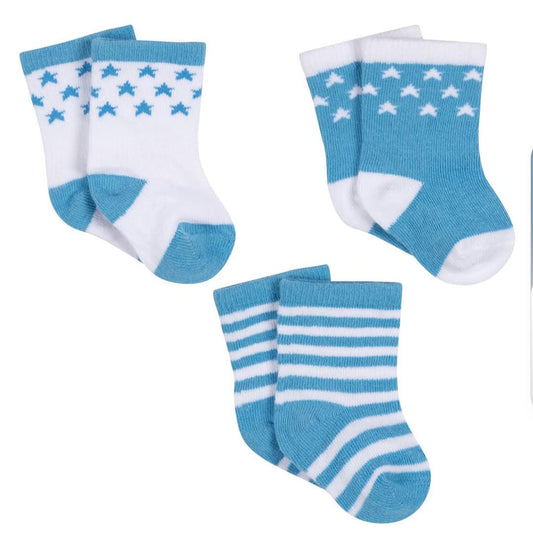 Paquete de 3 calcetines de niño Gerber con estrellas
