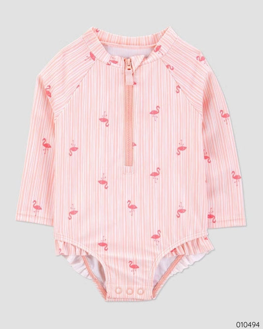 Traje de baño carter´s niña flamencos