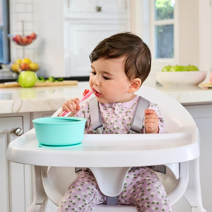 Cucharas para bebés Munchkin® Gentle Dip™: para la autoalimentación, azul/verde