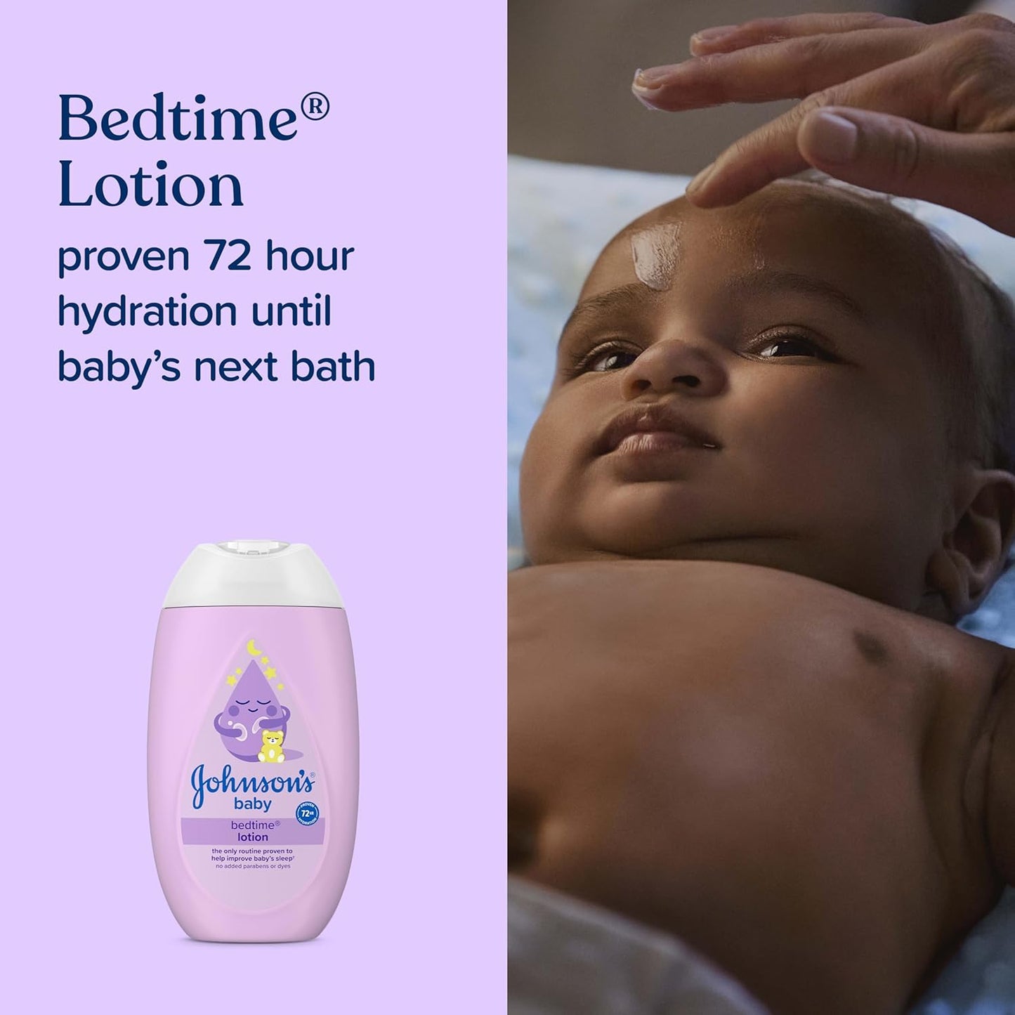 Johnson's Baby Sleepy Time con baño relajante para dormir, loción y champú, Esenciales para dormir del bebé con aromas relajantes NaturalCalm