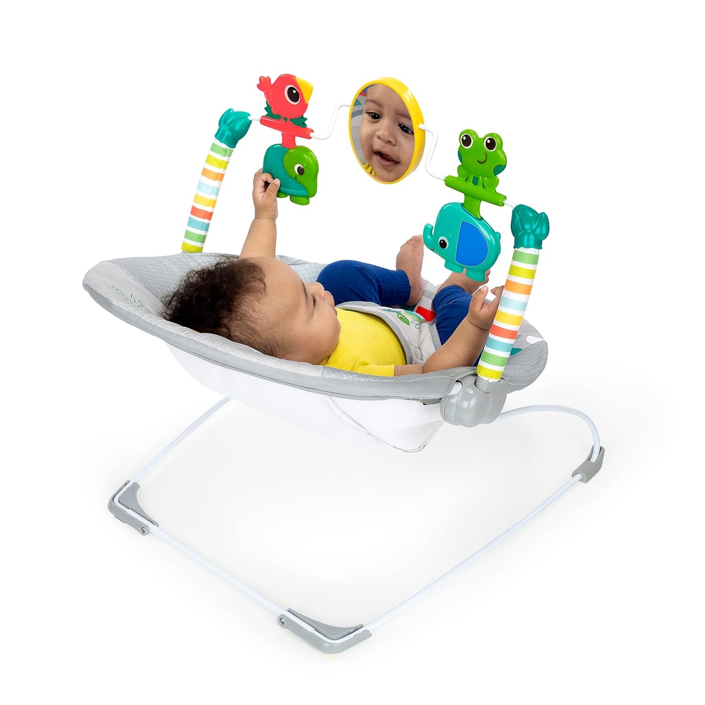 Bright Starts - Asiento cómodo para bebé con vibración relajante y juguetes, unisex, 0-6 meses