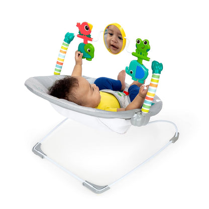 Bright Starts - Asiento cómodo para bebé con vibración relajante y juguetes, unisex, 0-6 meses